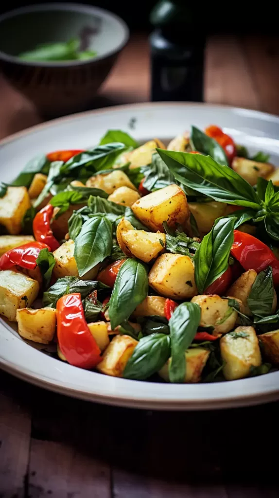 Delicious Basil Garlic Stir-Fry in a sizzling wok, showcasing vibrant colors.
