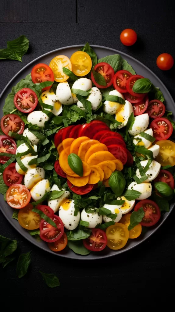Tomato, Basil, Mozzarella Salad - NutriDelicio