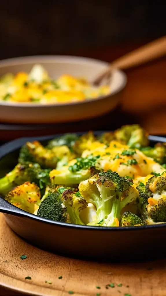 Baked Broccoli and Cheese high in fiber and calcium for weight loss